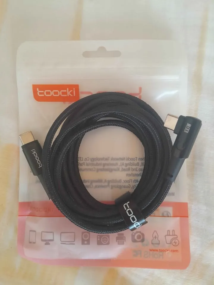 Câble charge Type C 100W 2Metres 90°