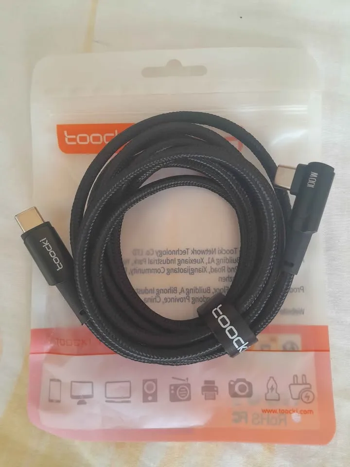 Câble charge Type C 100W 2Metres 90°