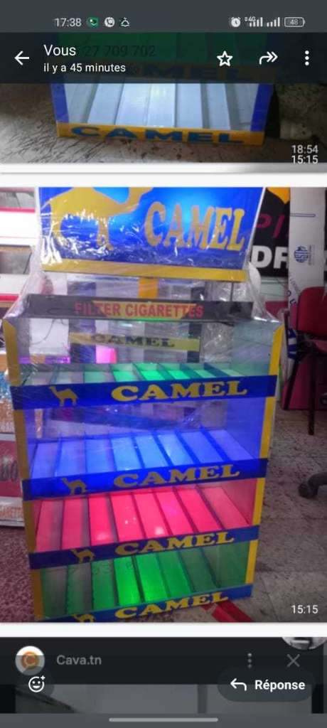 Présentoir tabac lumineux 