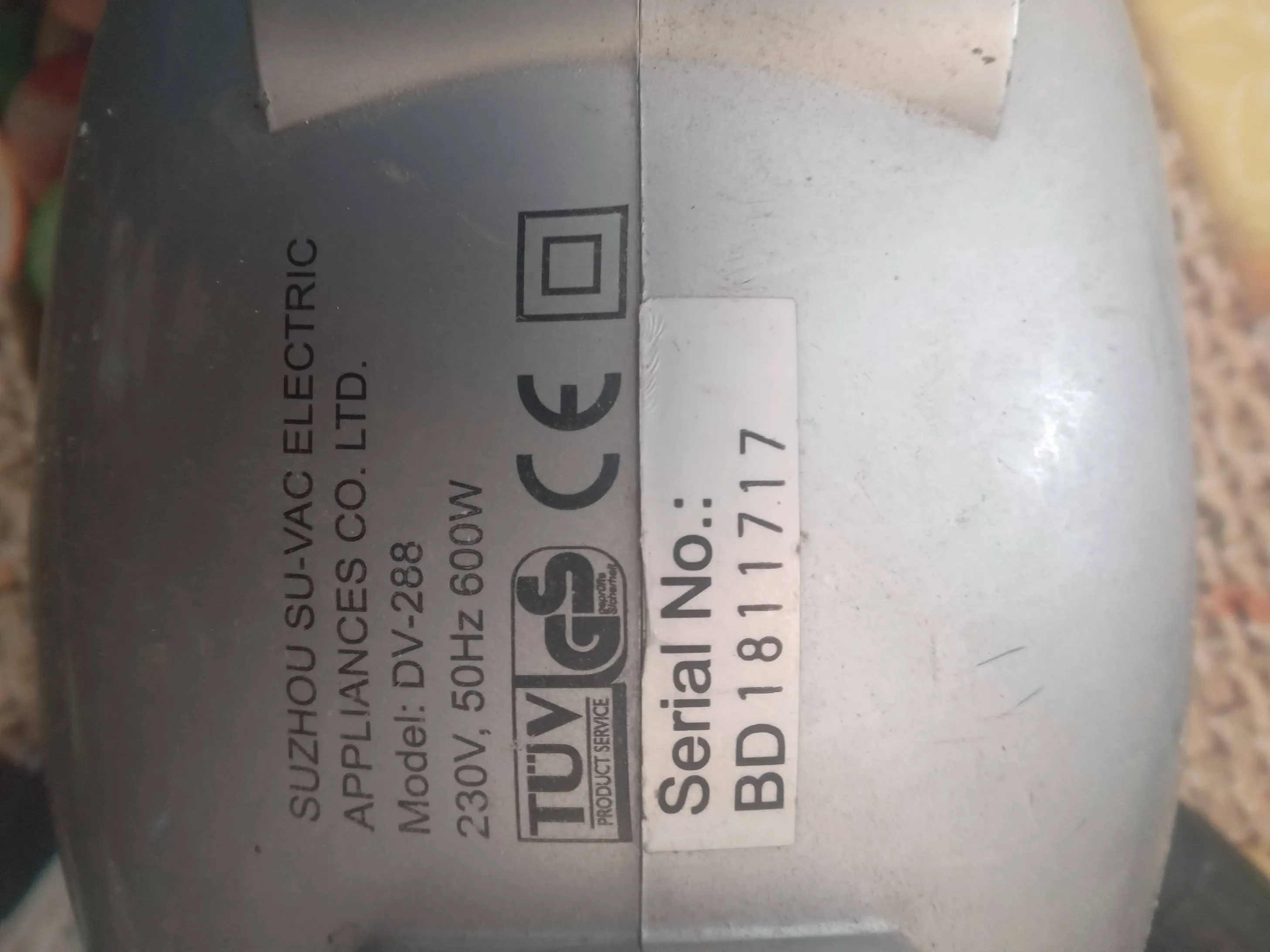 Aspirateur TUV importee