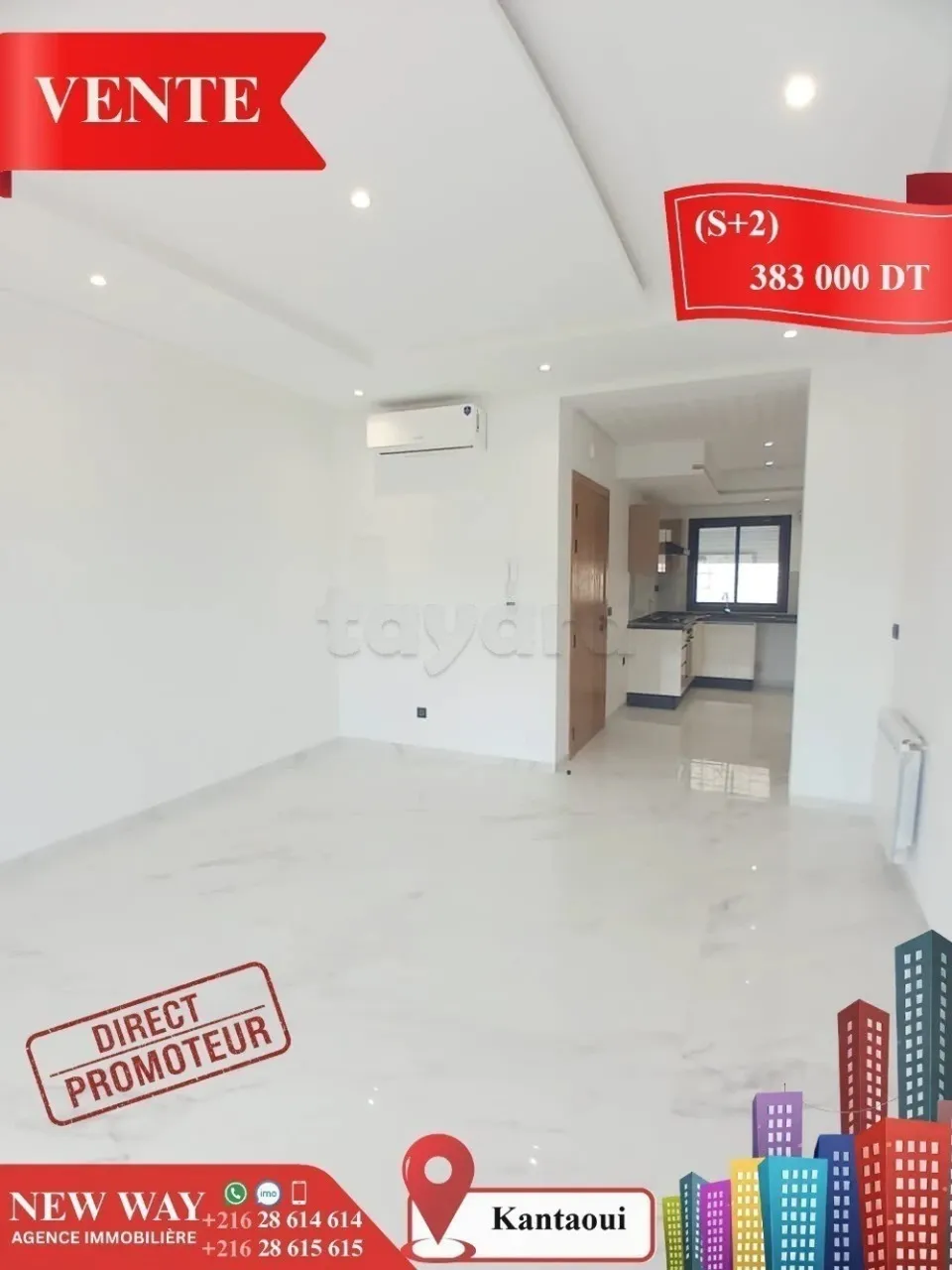(S+2) à kantaoui Direct Promoteur, Prés de mer