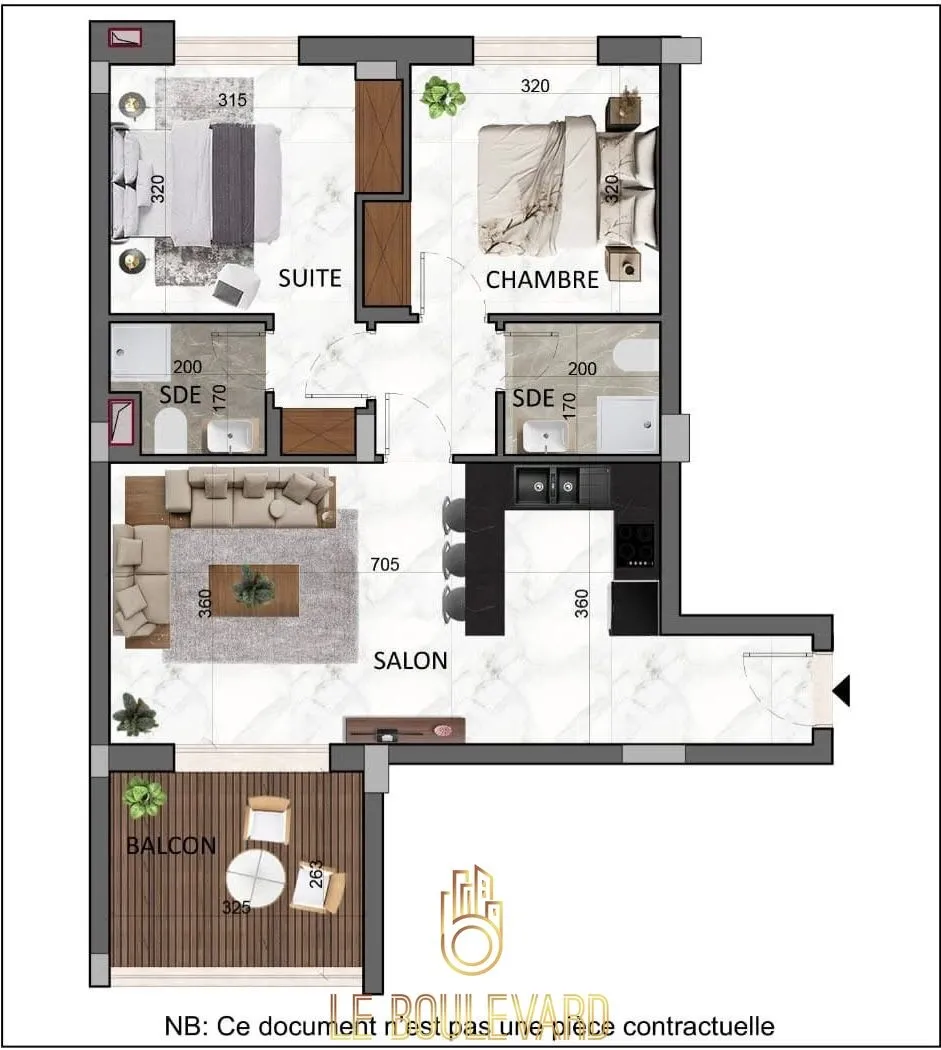 A Vendre Appartement S+2 Sur Plan à AFH Mrezga, Cité El Wafa, Nabeul