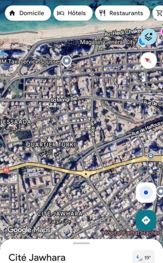 Belle appartement s3 à sousse cité farhat hached