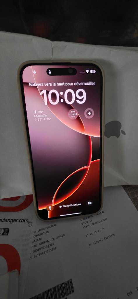 Iphone 16 pro max titane sable 256g