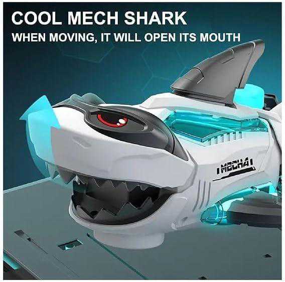 Robot Shark Toy with LED Lights and Music