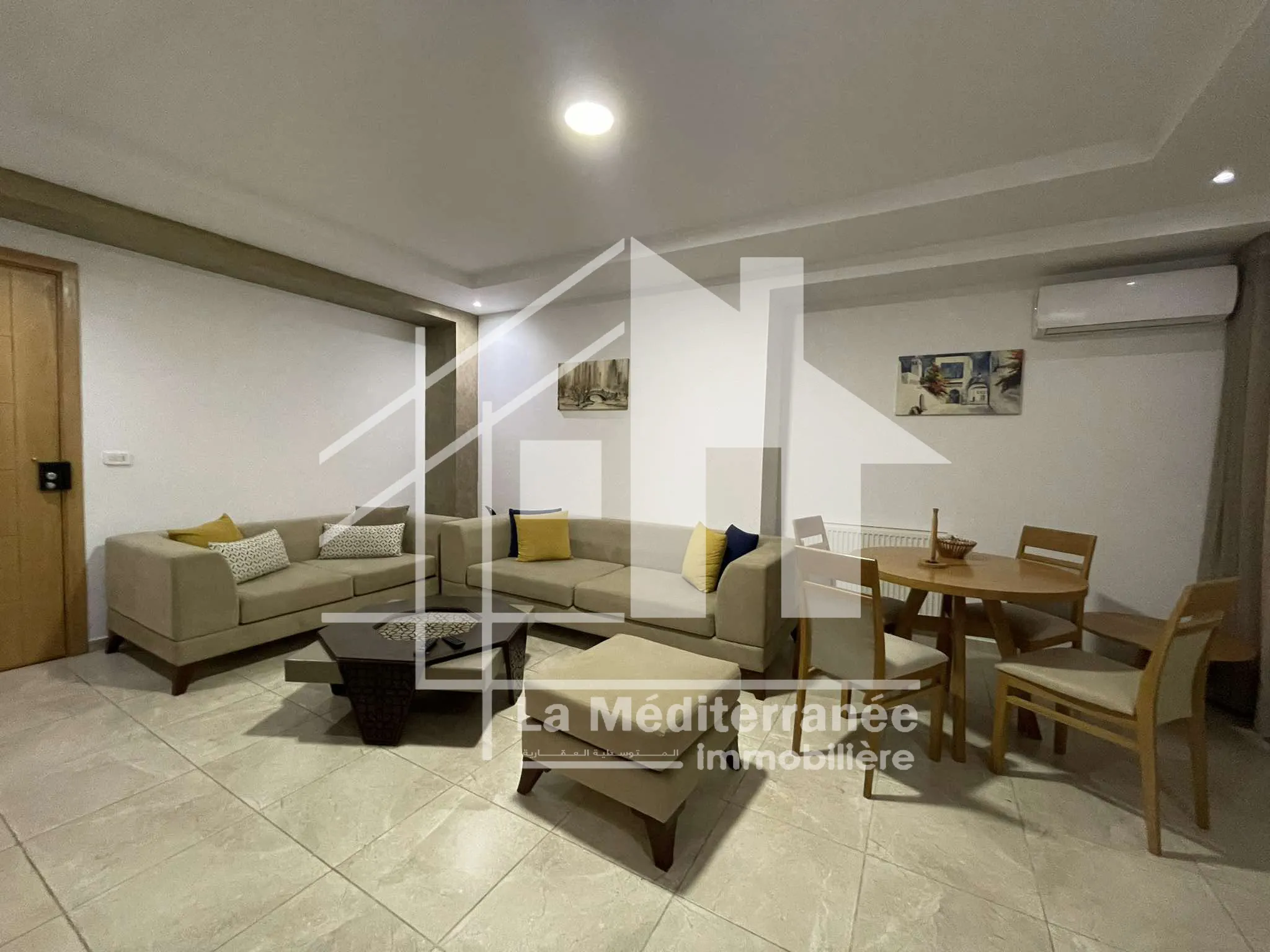 A louer un appartement S+1 meublé avec parking sous sol