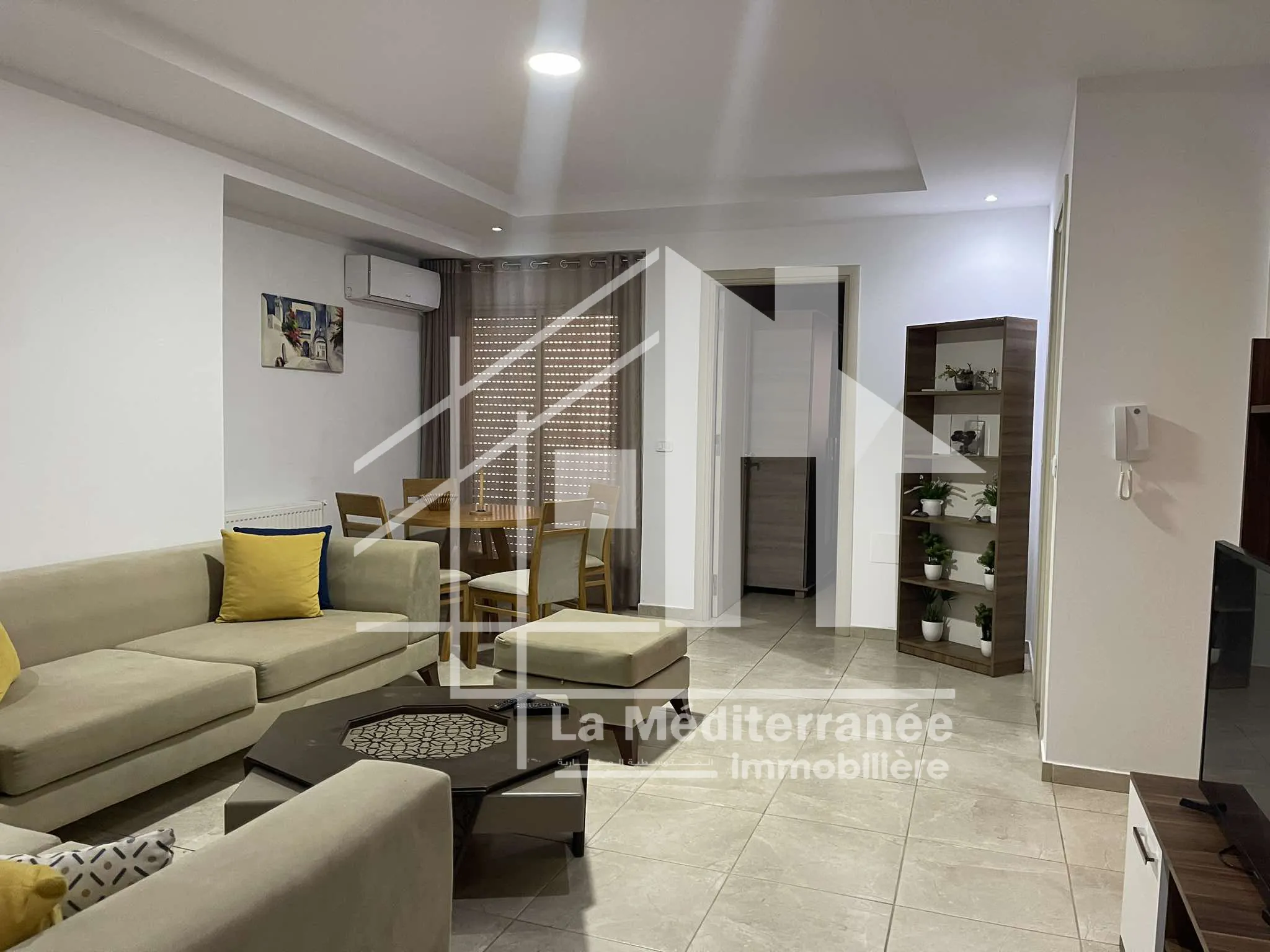 A louer un appartement S+1 meublé avec parking sous sol