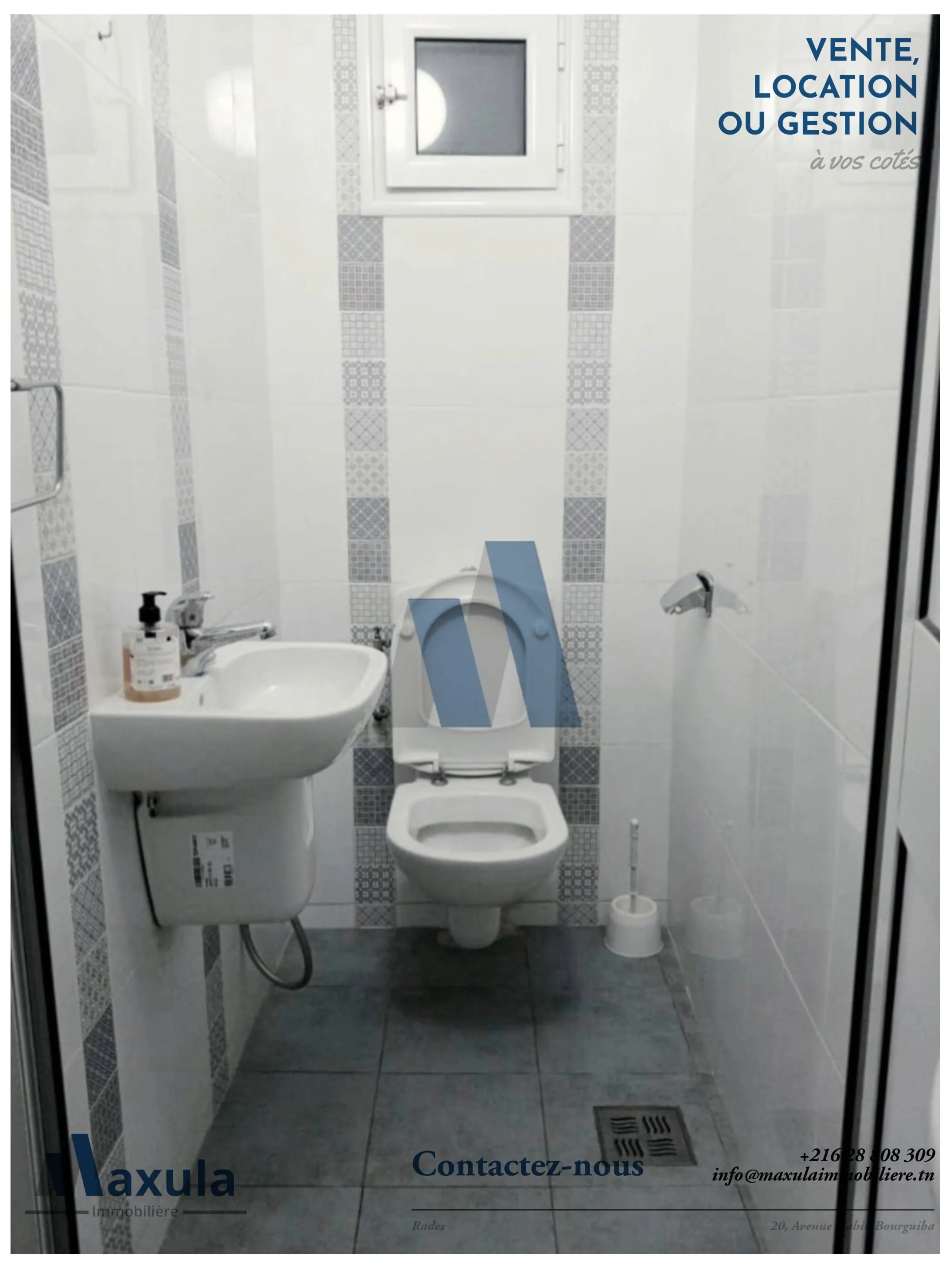 À VENDRE MAISON R+1 AVEC REZ COMMERCIAL DANS LE CENTRE DE BEN AROUS