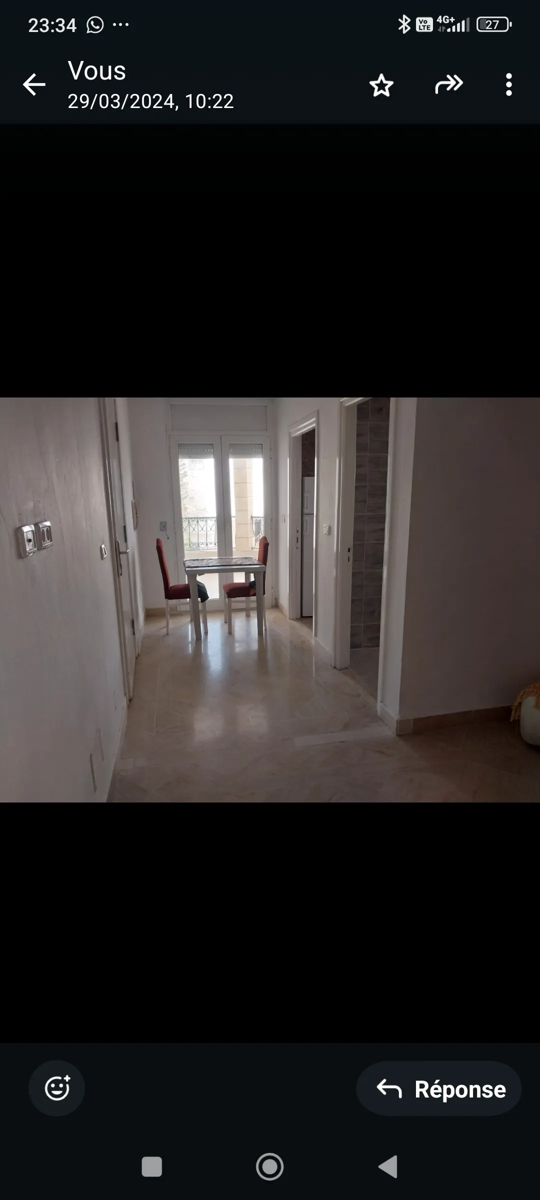 S+1 meuble au jardin de l'Aouina.