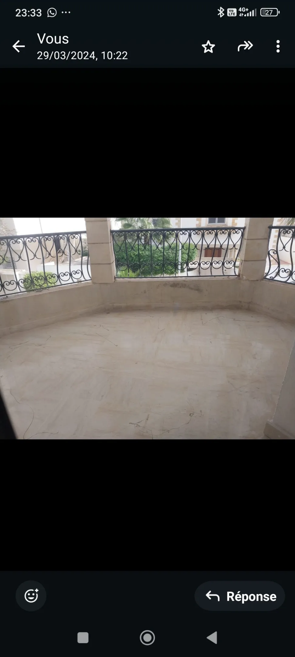 S+1 meuble au jardin de l'Aouina.