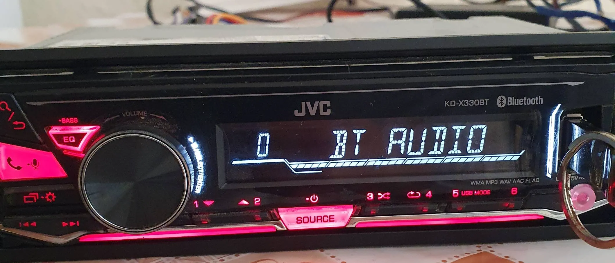 Poste jvc bluetooth streaming USB aux radio RDS 