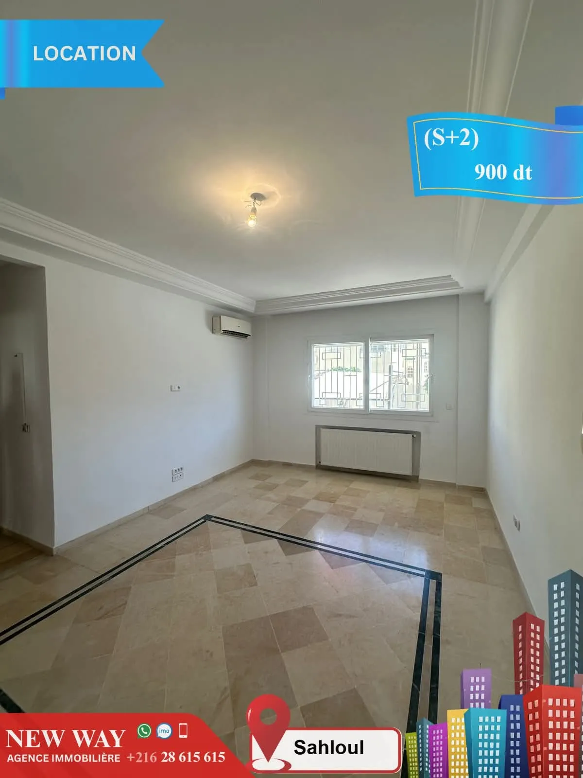 (S+2) à Sahloul au rez de chaussée