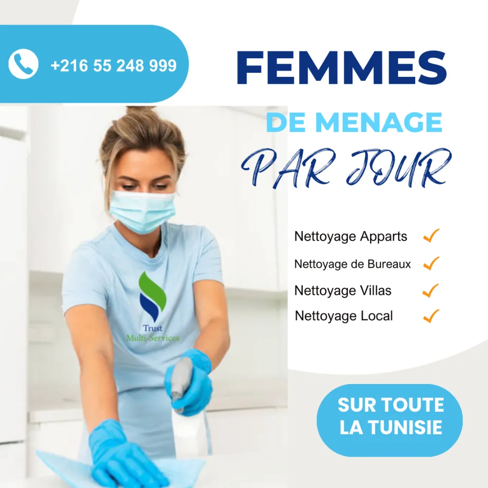 femme de ménage par jour a tunis