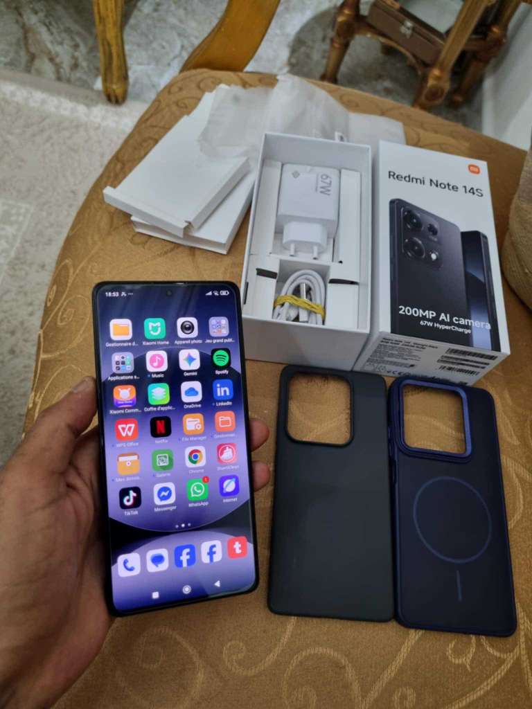 redmi note 14s ram 8g+4g stockage 256g 

