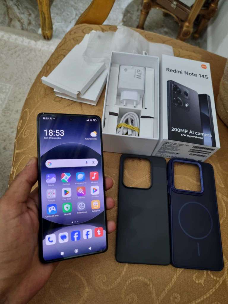 redmi note 14s ram 8g+4g stockage 256g 

