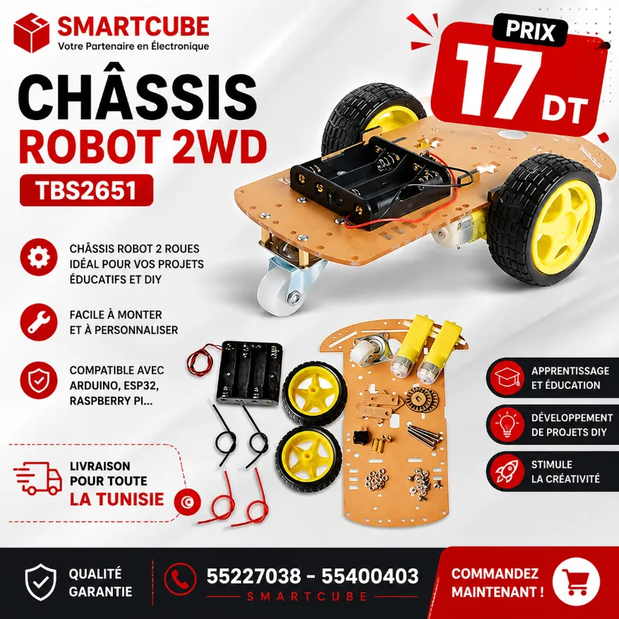 Châssis Robot 2WD TBS2651  