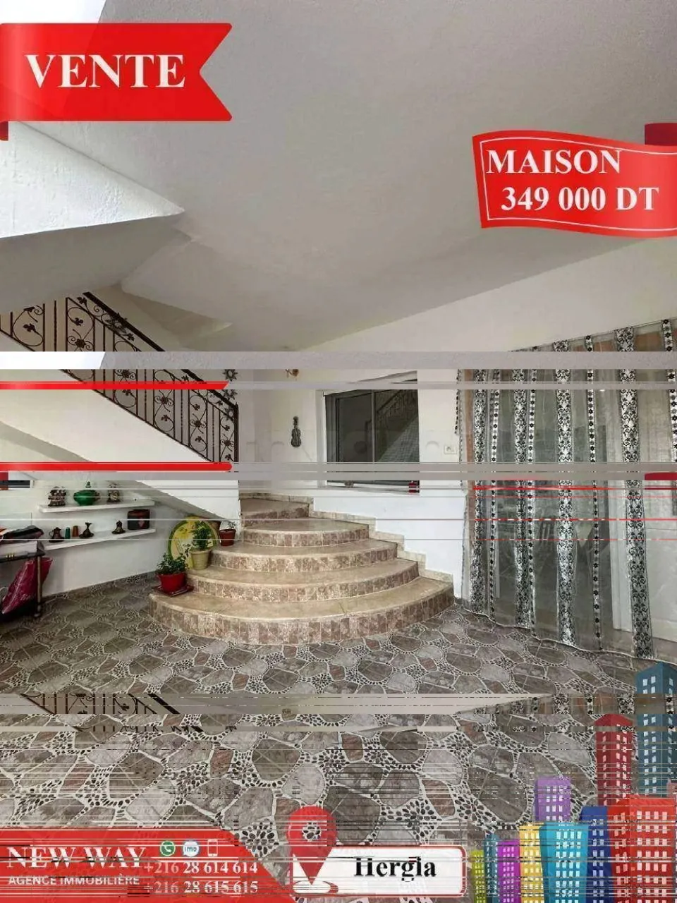 Maison à Hergla, Proche de toutes Commodités