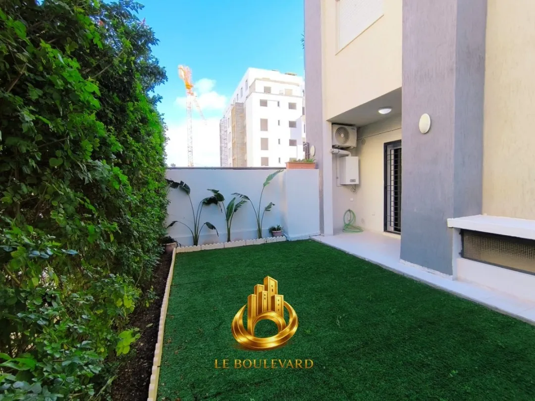 Location Annuelle : Appartement S+1 Haut Standing Avec Terrasse à AFH Mrezga, Nabeul