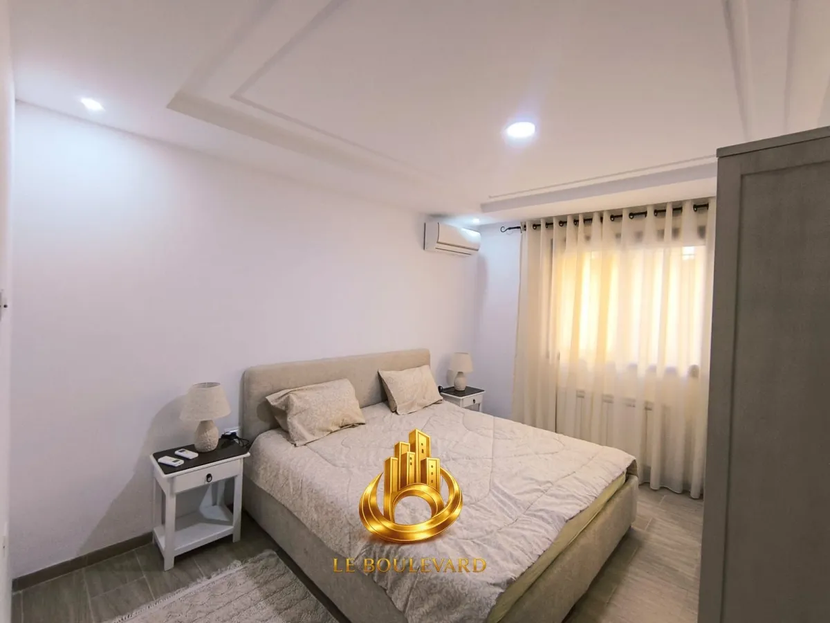 Location Annuelle : Appartement S+1 Haut Standing Avec Terrasse à AFH Mrezga, Nabeul