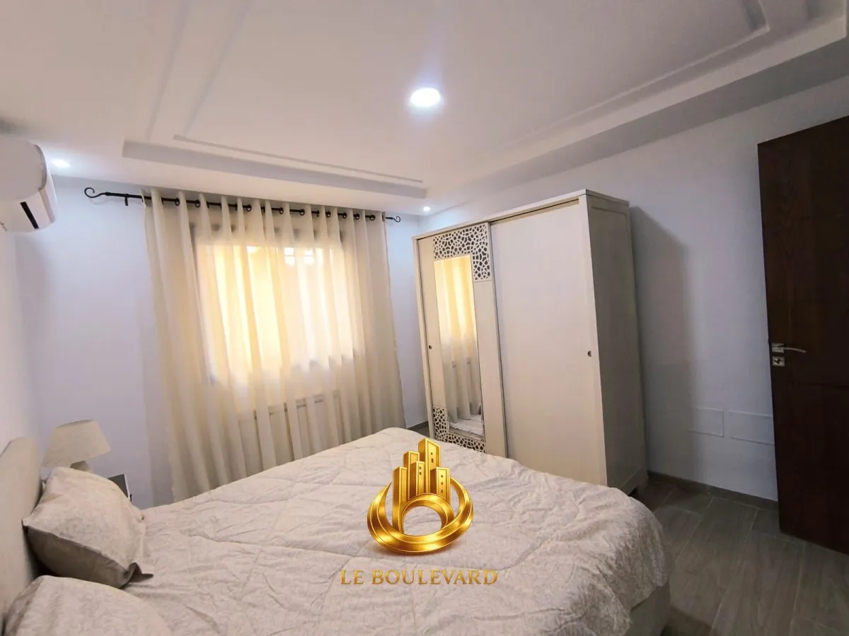 Location Annuelle : Appartement S+1 Haut Standing Avec Terrasse à AFH Mrezga, Nabeul