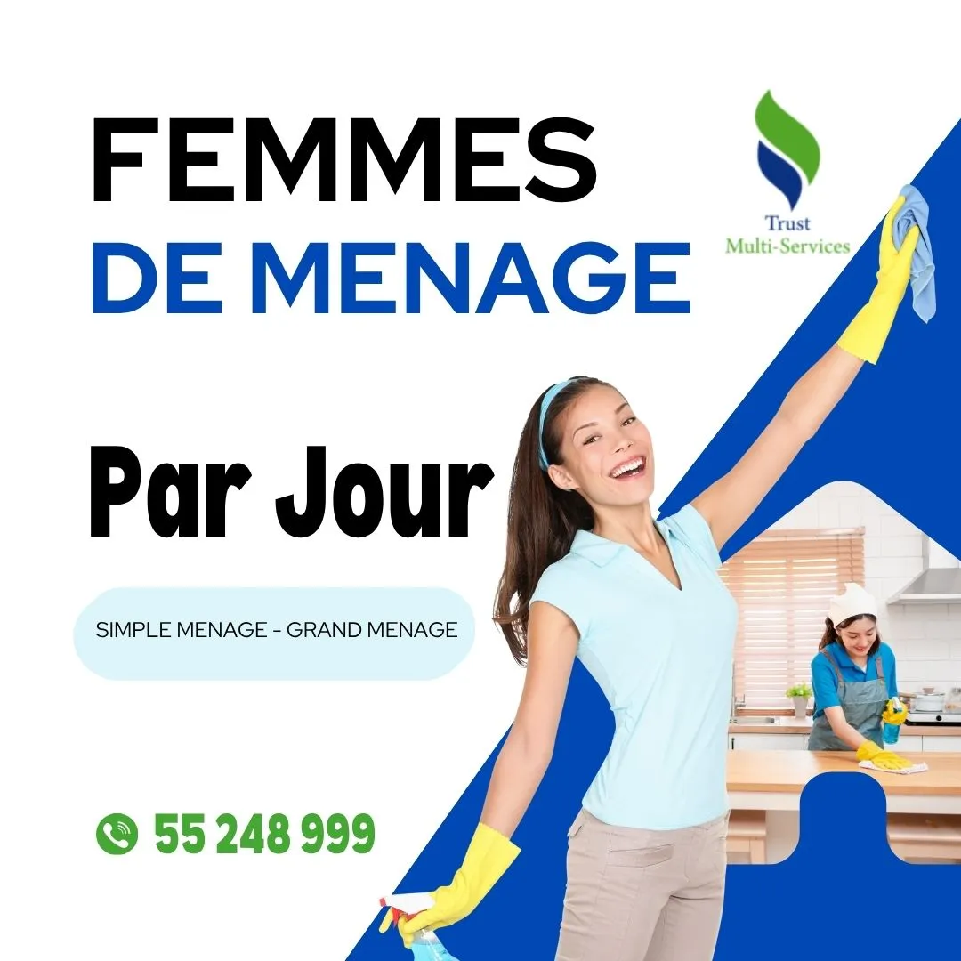 Femme de ménage occasionnelle à Ettahrir