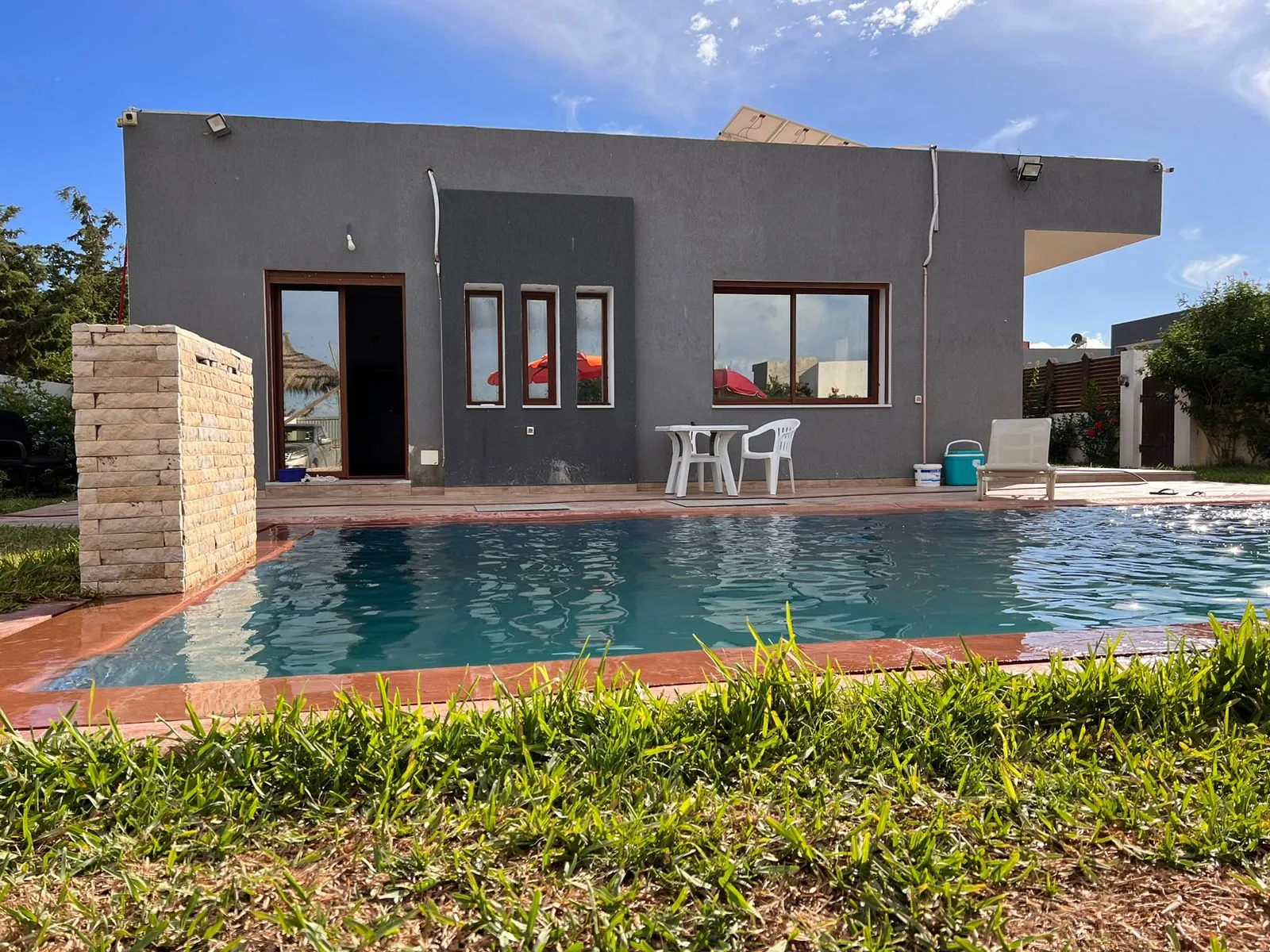 Une villa avec piscine à Kerkouane plage