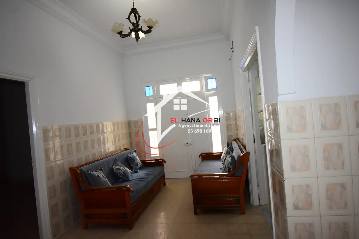 à louer RDC s+3 à l’année s+3 à ezzahra mahdia