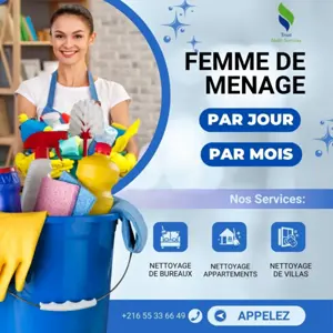 femme de ménage par jour a sfax