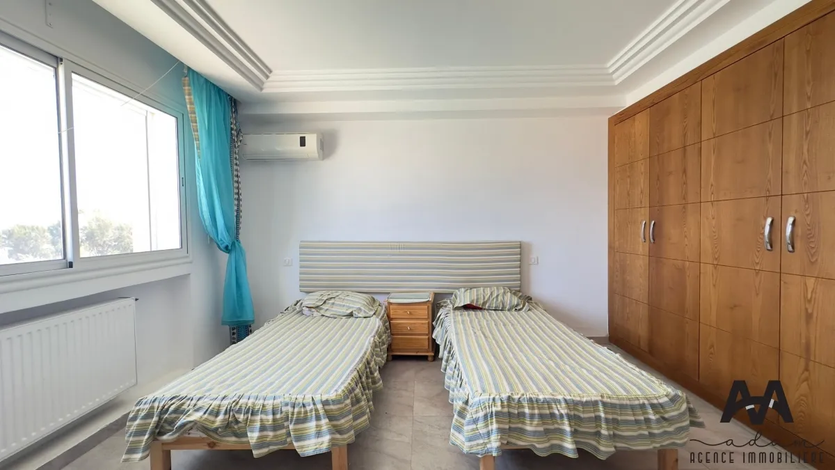Location Appartement S+2 meublé à Mrezga, Nabeul