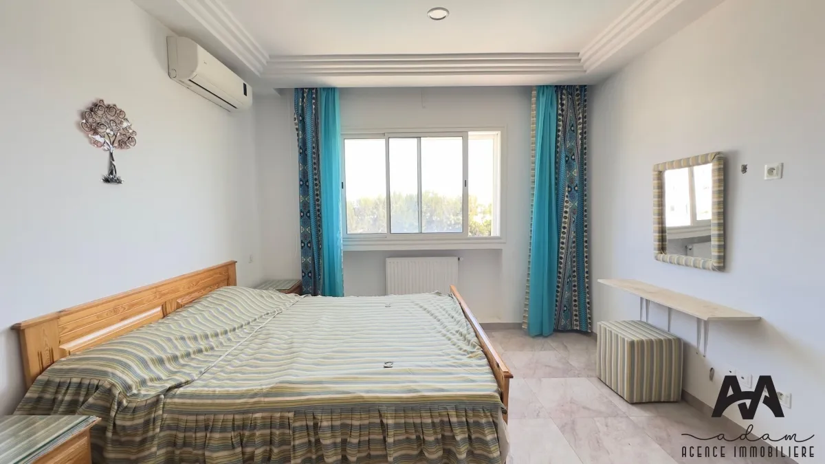 Location Appartement S+2 meublé à Mrezga, Nabeul