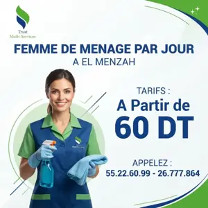 DES FEMMES DE MENAGE PAR JOUR A SIDI DOUAOUD