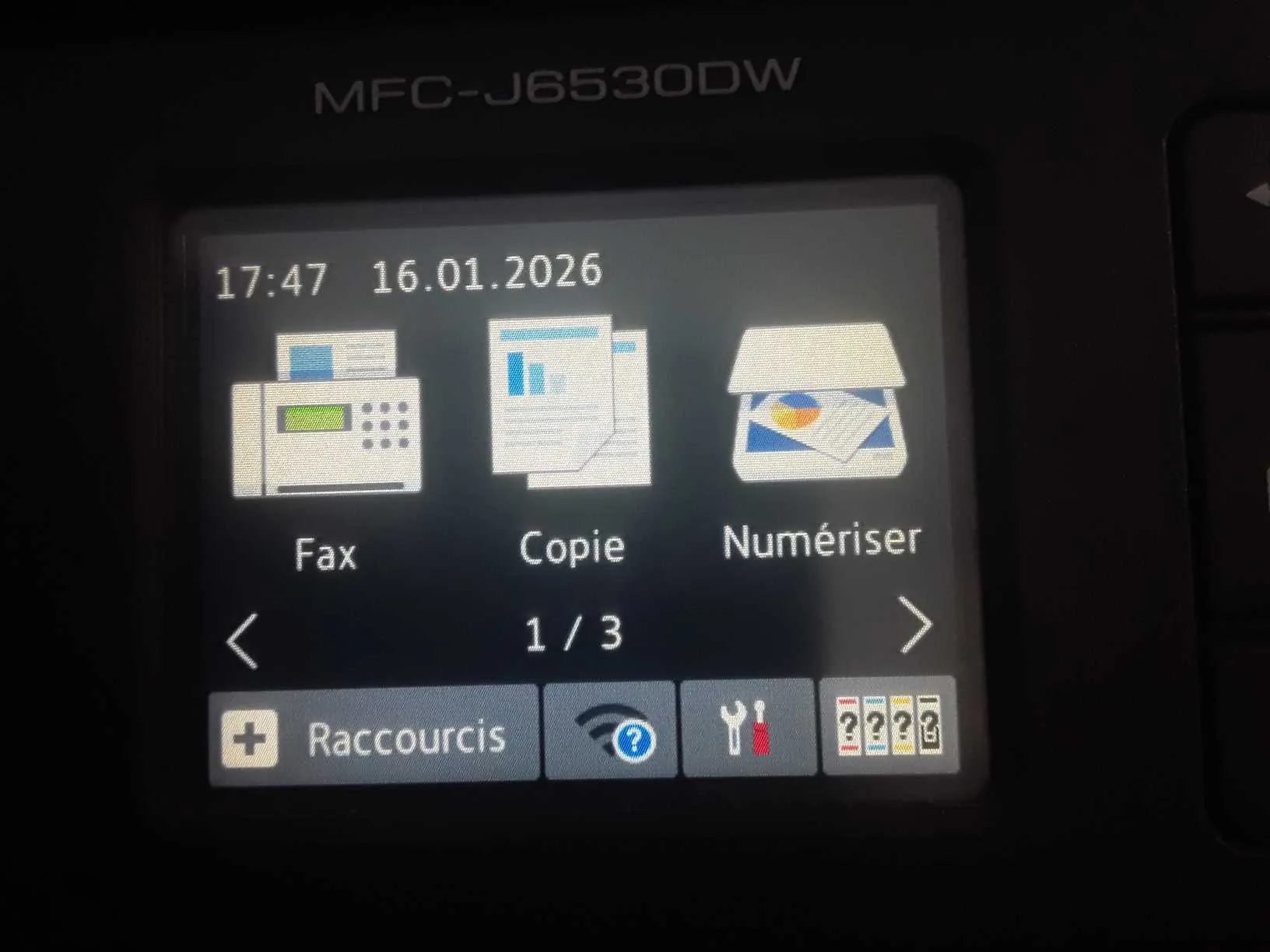 Imprimante multifonction 4 en1 jet d encre A3 et A4 brother MFC J6530 DW WIFI AVEC KIT 