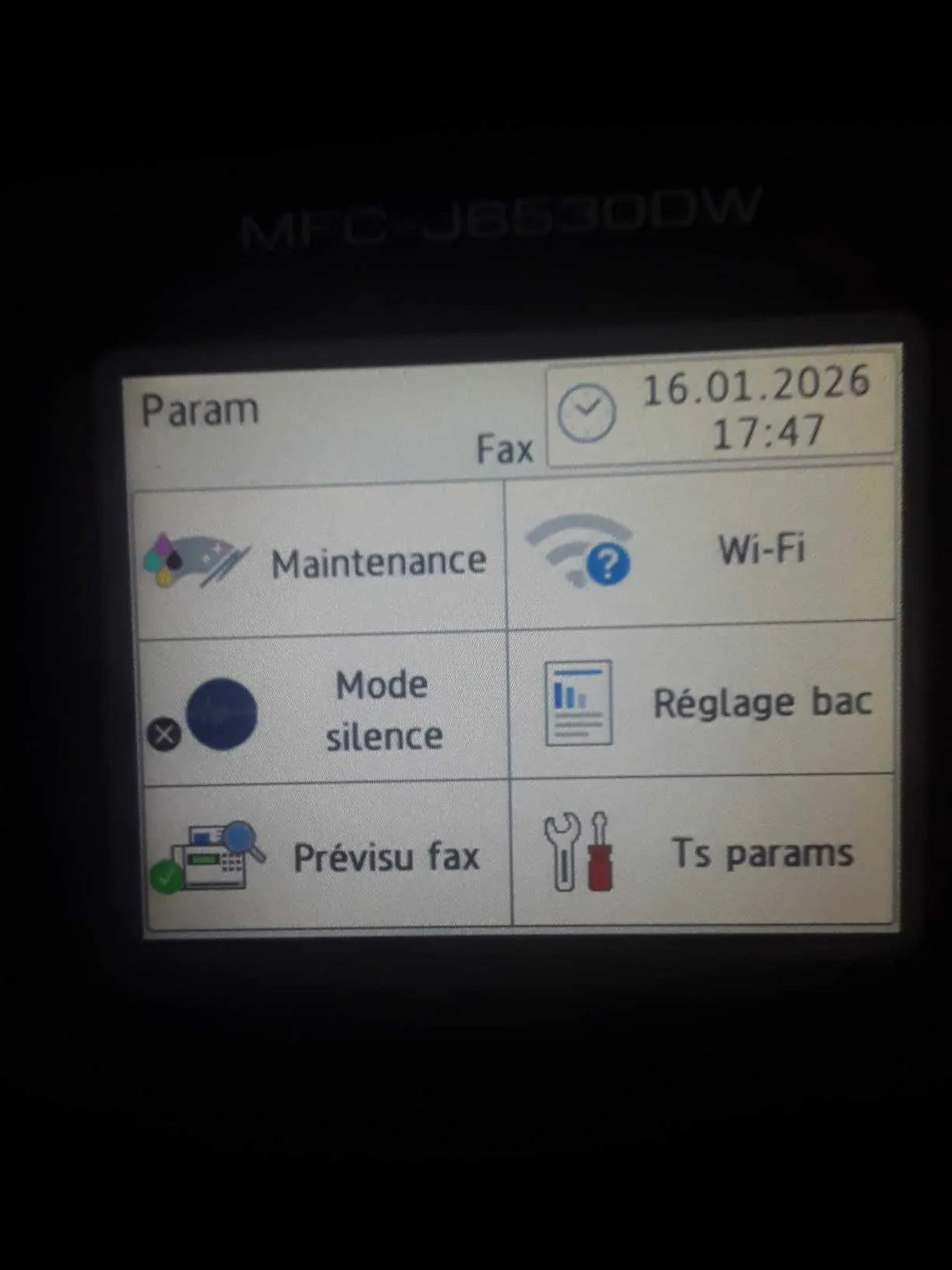 Imprimante multifonction 4 en1 jet d encre A3 et A4 brother MFC J6530 DW WIFI AVEC KIT 