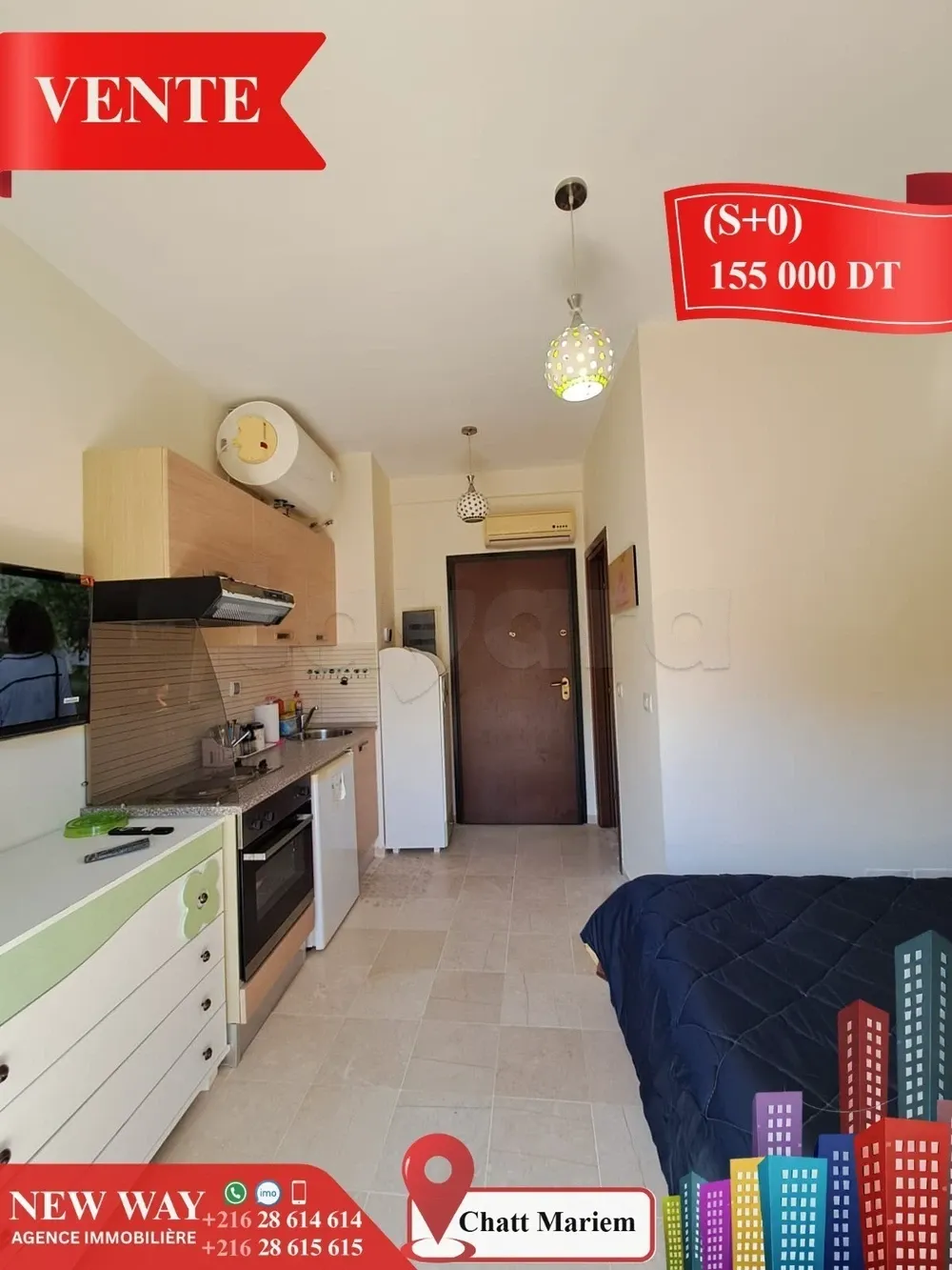 Appartement (s+0) à Chatt Mariem Prés de la mer