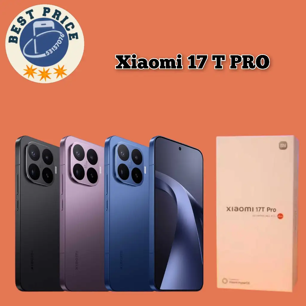 Xiaomi 17T PRO 5G Cacheté (Version Global) # validé ✔️
➖ 12/256 =2450 dt
➖ 12/512 =2550 dt