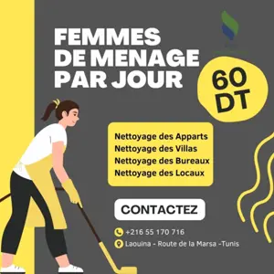 SOCIETE FEMME DE MENAGE A Ghazela