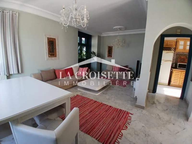 Duplex s2 meublé vue sur mer à Gammarth ZDL0682