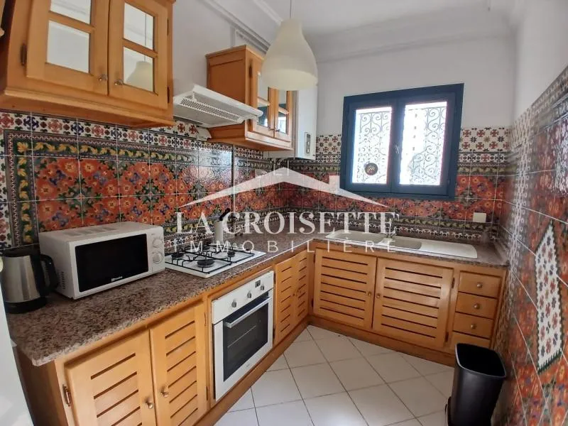 Duplex s2 meublé vue sur mer à Gammarth ZDL0682