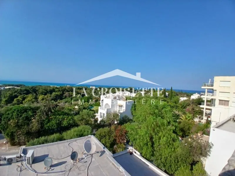 Duplex s2 meublé vue sur mer à Gammarth ZDL0682