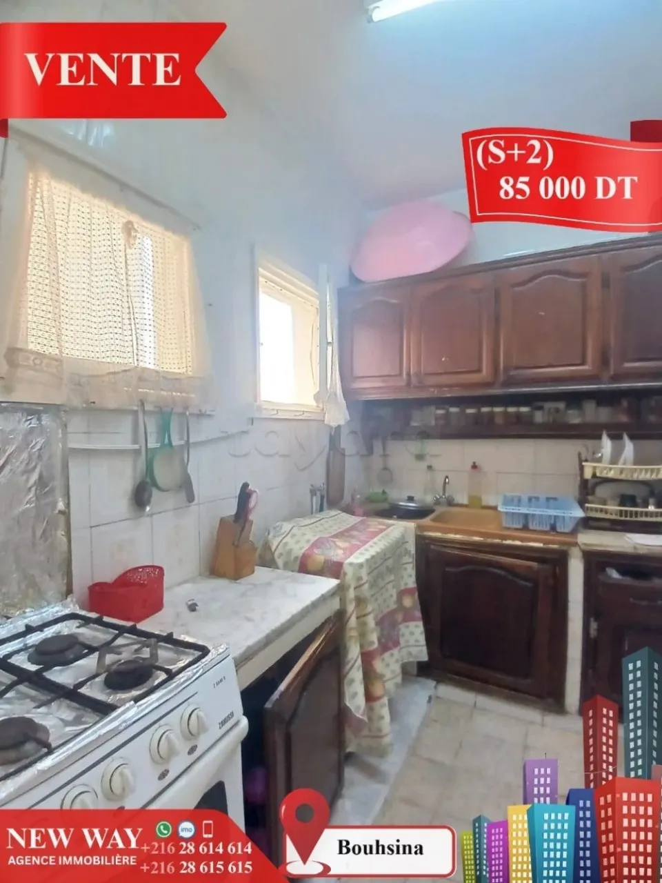 Appartement (S+2) à Bouhsina