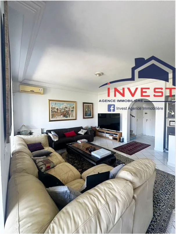 Duplex S+3 avec vue sur mer à Gammarth Supérieur