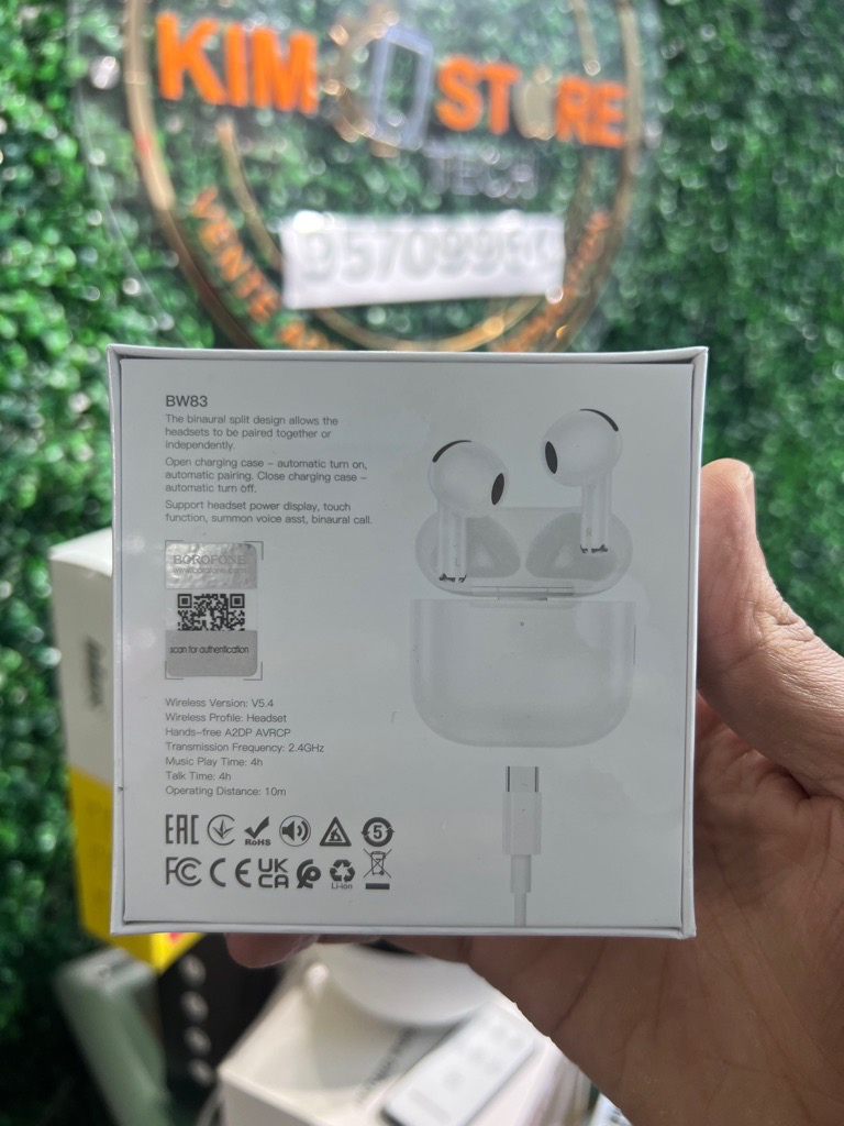 Écouteurs Sans Fil Borofone BW83 Bluetooth 5.4 Au Meilleur Prix en Tunisie