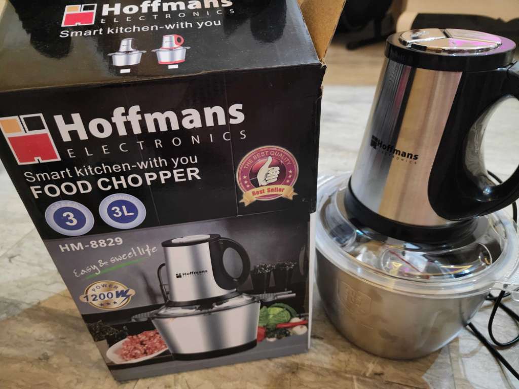 Hachoir Electrique Hoffmans HM-8829 1200W Silver 3 Litres