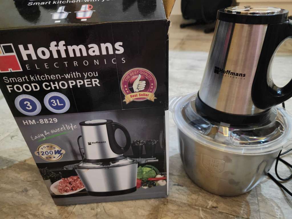 Hachoir Electrique Hoffmans HM-8829 1200W Silver 3 Litres