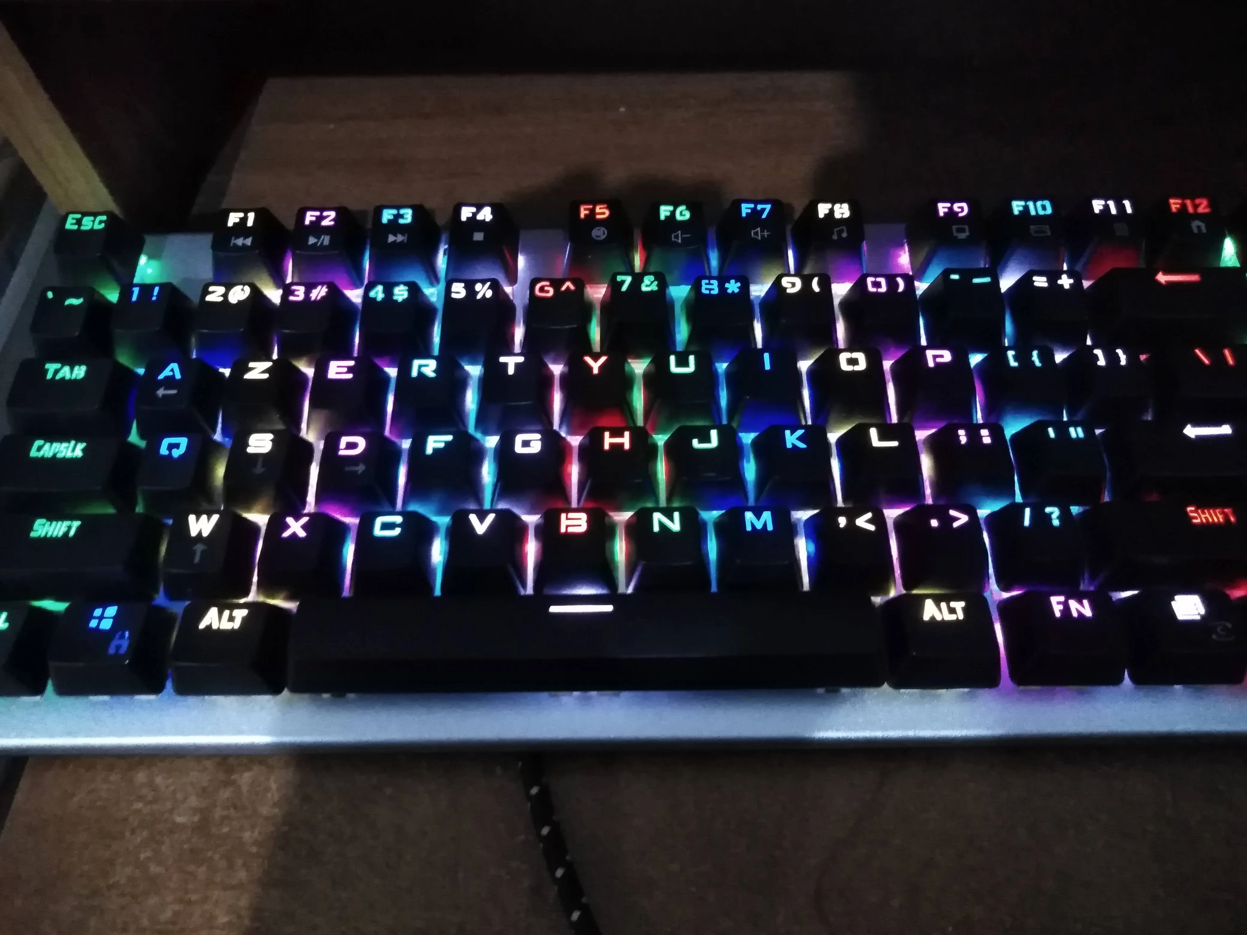  Meetion TKL RGB Mechanical Gaming Keyboard / clavier MT-MK04 | Blue Switch | USB | Anti-Ghosting 