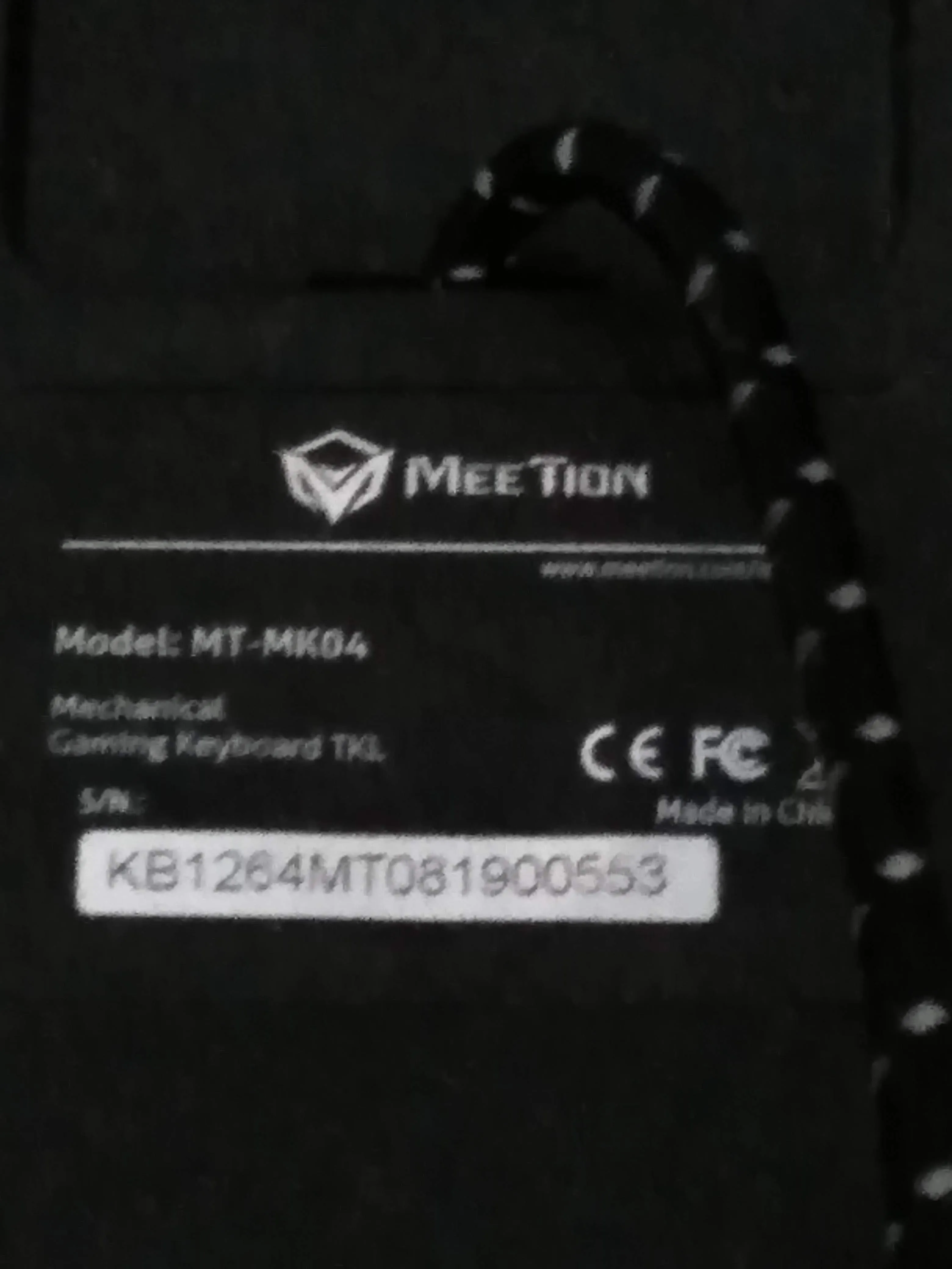  Meetion TKL RGB Mechanical Gaming Keyboard / clavier MT-MK04 | Blue Switch | USB | Anti-Ghosting 
