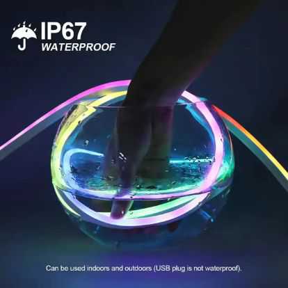 ruban LED Néon RGB flexible de 5 mètres