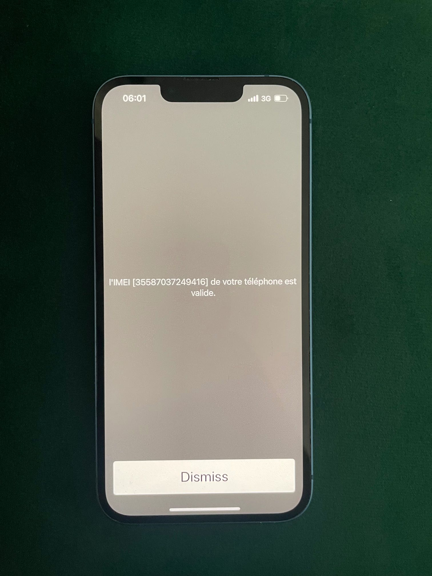 Iphone 13 bleu 256 GB