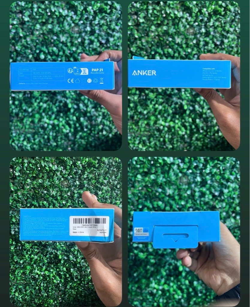 Tête de Chargeur Anker USB-C 20W Charge Rapide et sécurisée 