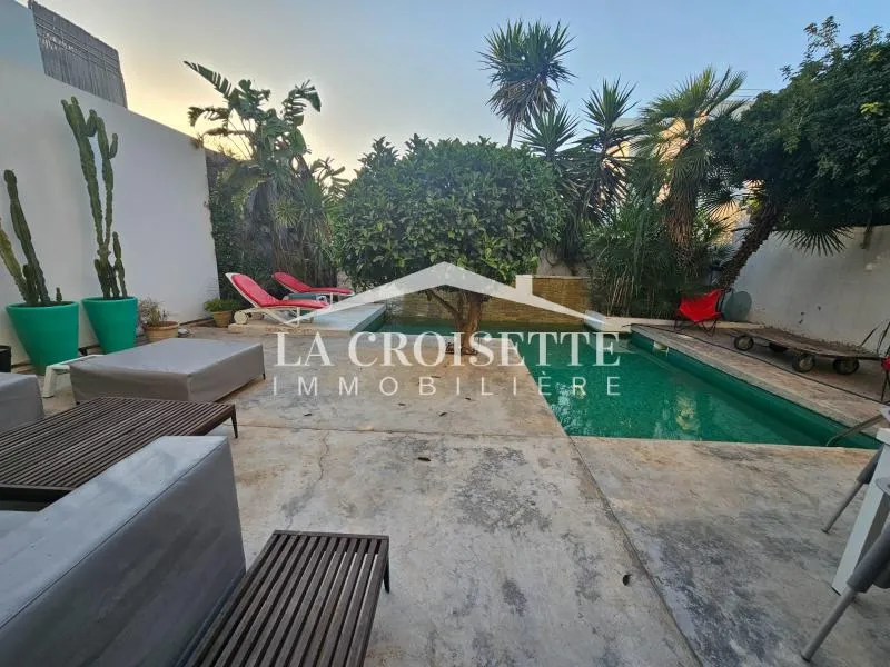 Villa meublée s+3 avec pisicne à La Marsa MVL0830